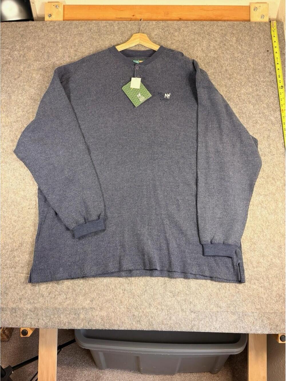 Vintage Big Dogs Embroidered Crew Neck Button Sweatshirt Men’s Size 4XL